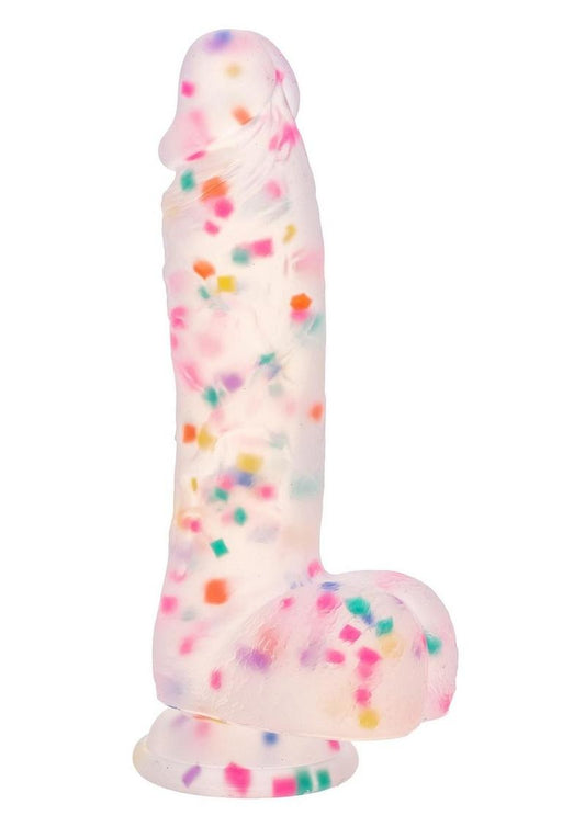 Party Boy Silicone Studs Dong with Suction Cup Insert