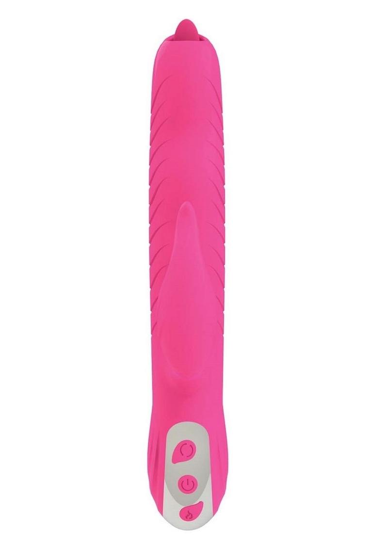 Passion Dolphin Cozy Warm Silicone Bunny Exciter