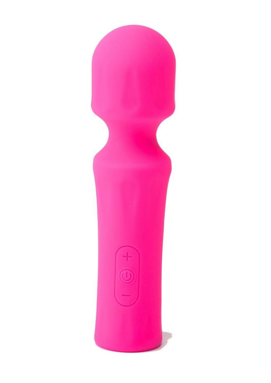 Pink Pussycat Vibrating Mini Wand Rechargeable Massager