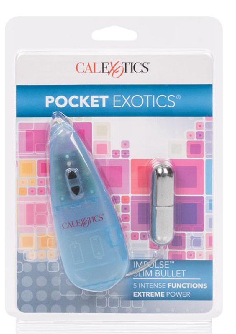 Pocket Exotics Impulse Slim Bullet with Wired Remote Control
