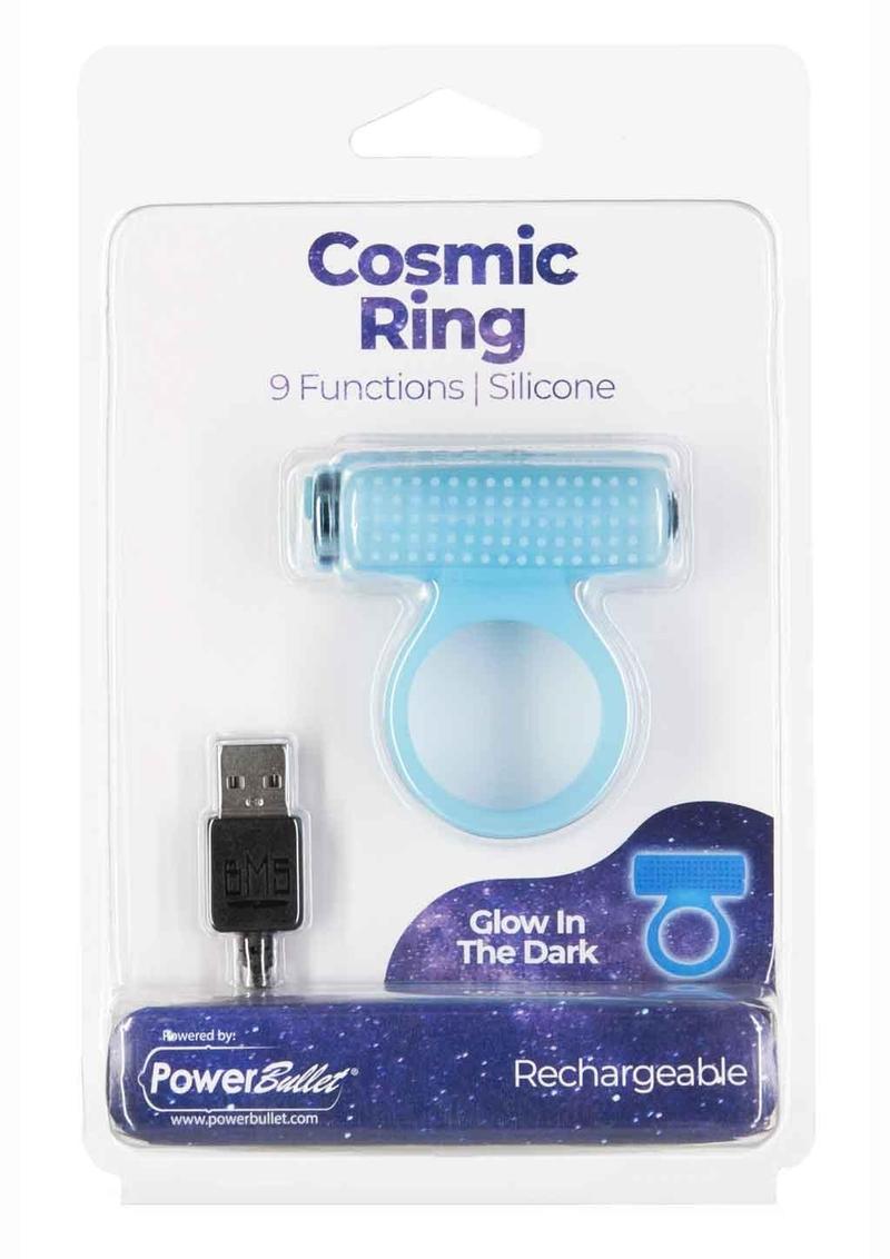 PowerBullet Cosmic Silicone Vibrating Cock Ring