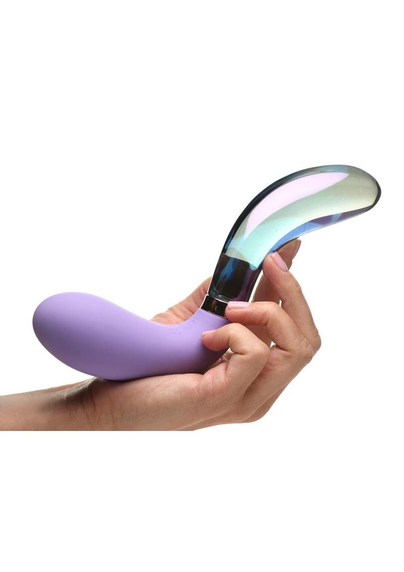 Prisms Vibe Glass 10X Pari Dual Ended Wavy Dildo