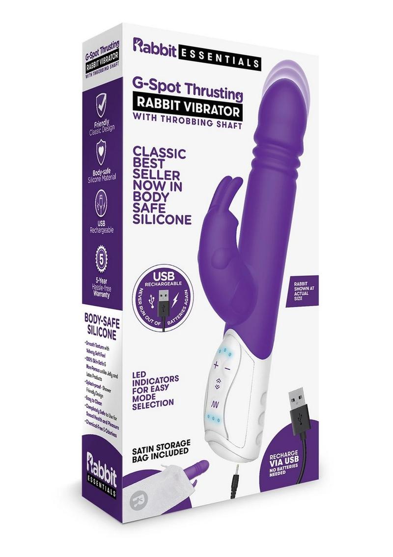 Essentials Recharge G-Spot Thrusting Rabbit Vibrator