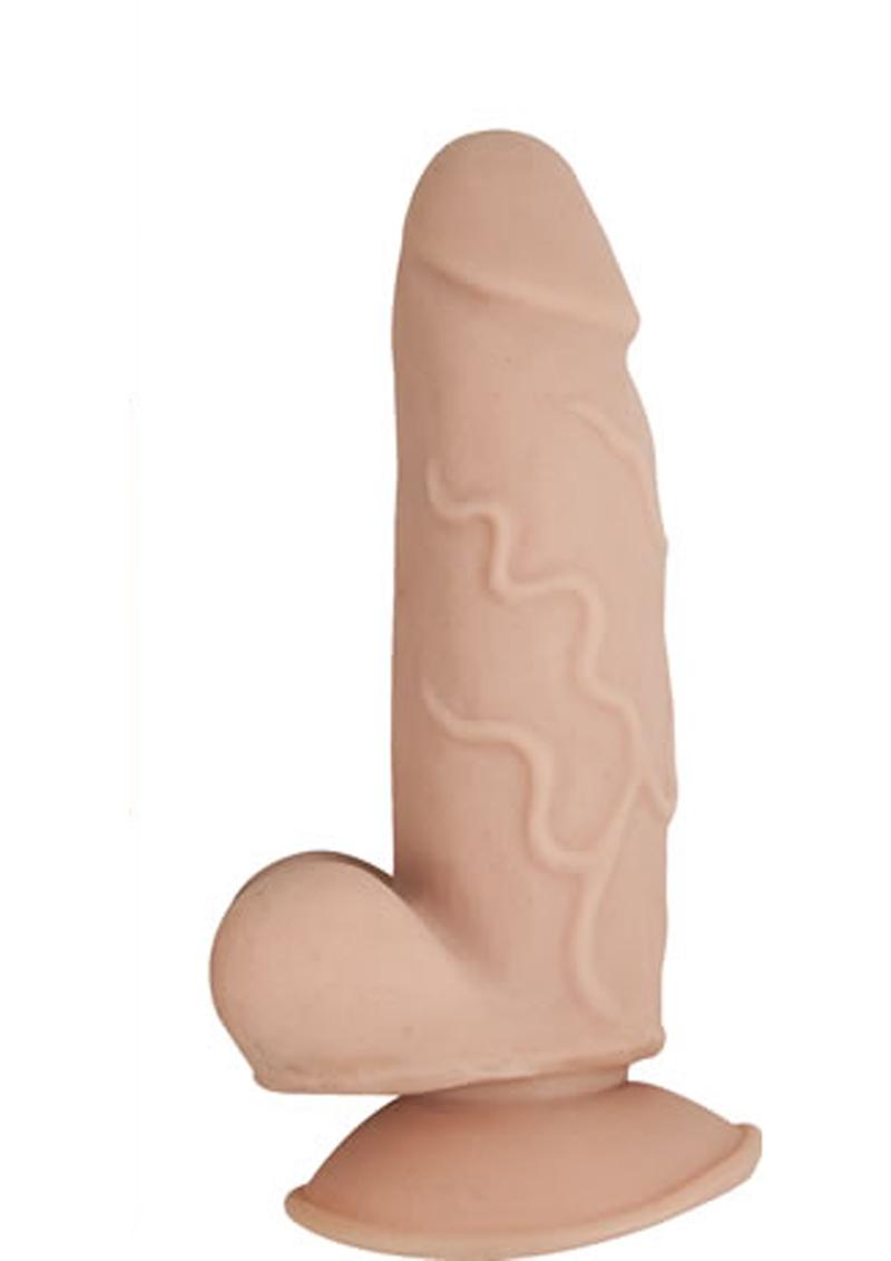 RealCocks Dual Layered #1 Bendable Dildo 5.5-Inch Realistic Caramel