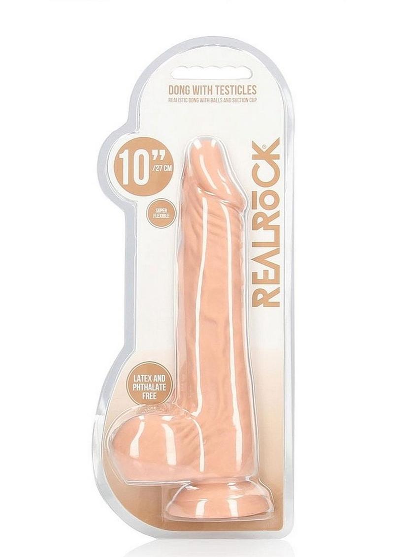 Realrock Realistic Dildo with Balls And Suction Cup