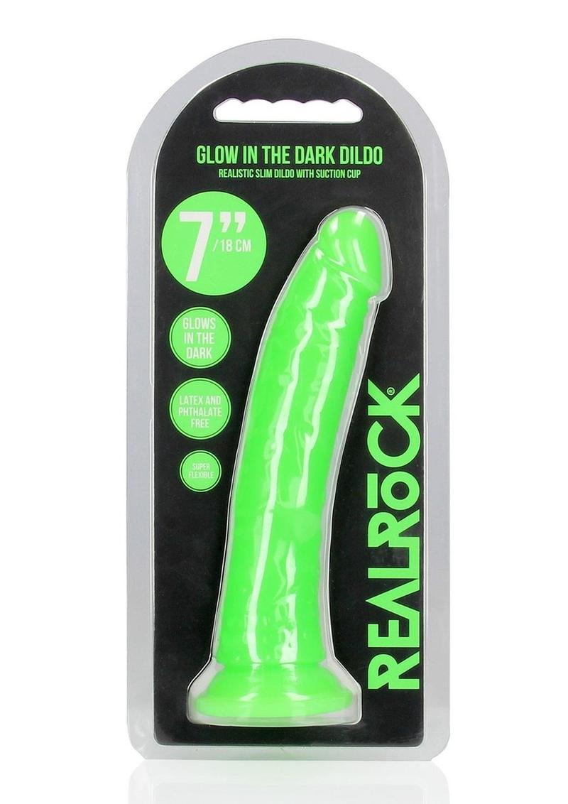 Realrock Slim Glow In The Dark Dildo
