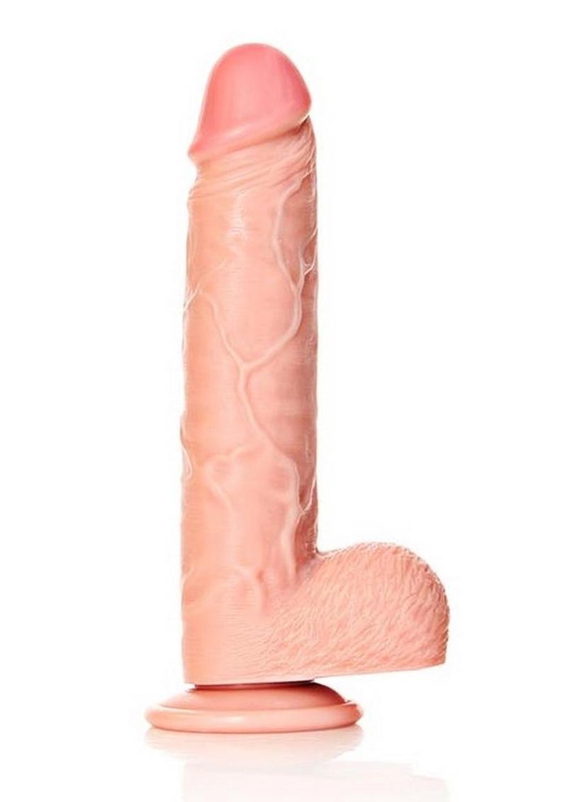 RealRock Straight Realistic Dildo with Balls And Suction Base