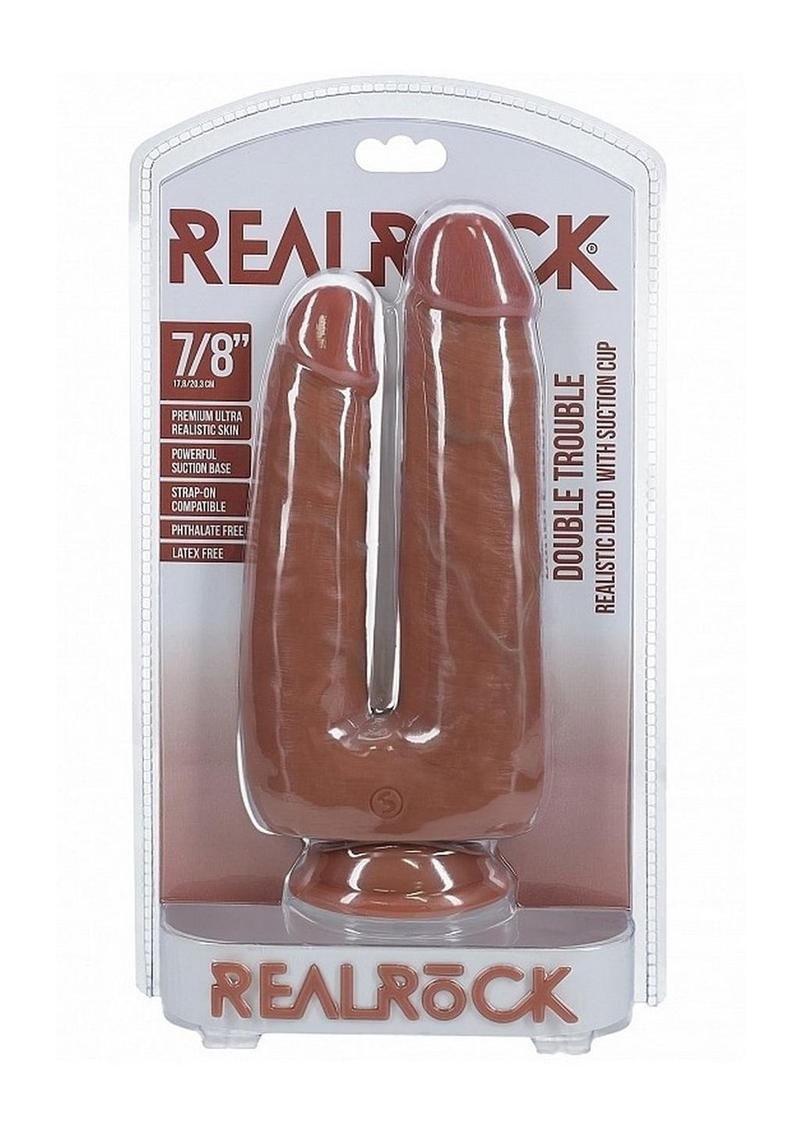 Realrock Double Trouble Double Dildo with Suction Cup