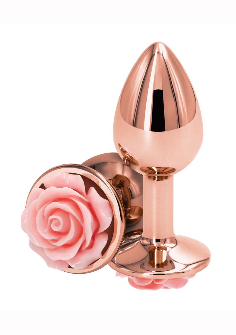 Rear Assets Rose Aluminum Elegant Anal Plug and Functional