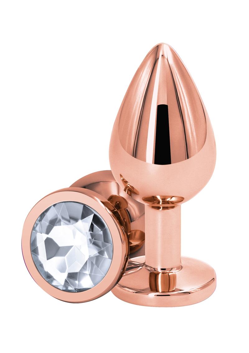 Rear Assets Rose Comfortable Gold Aluminum Anal Plug
