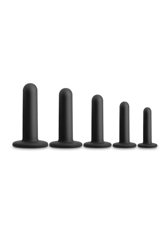 Renegade Dilator Kit  5 Piece Silicone Anal Plugs with Suction Cups