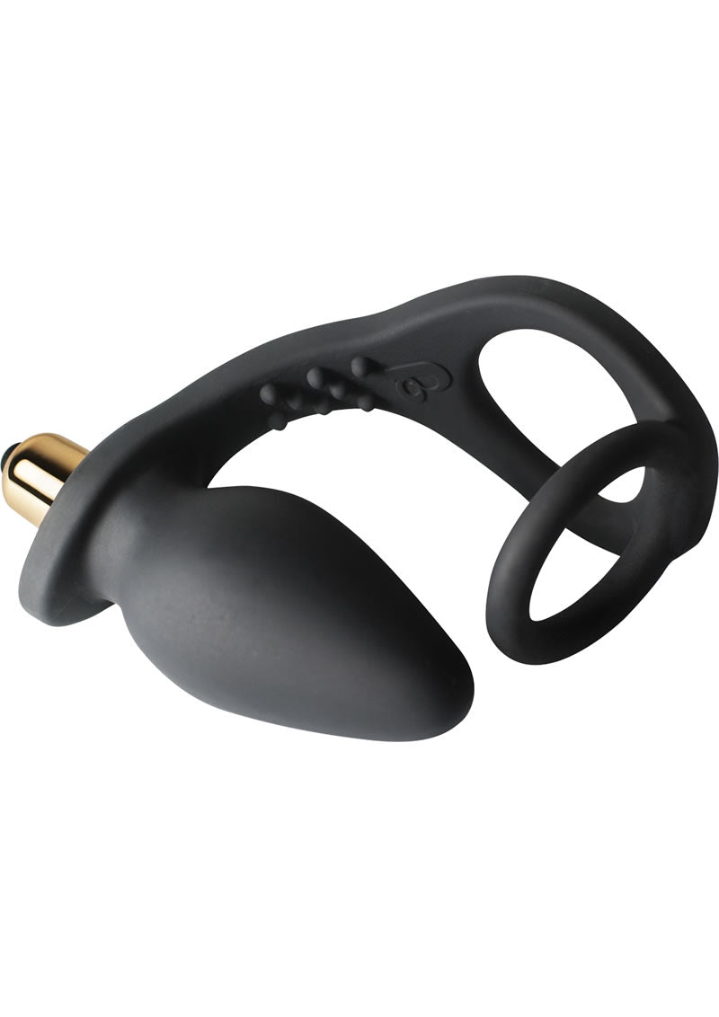 Ro Zen 7 Speed Vibrating Silicone Cock Ring Butt Plug