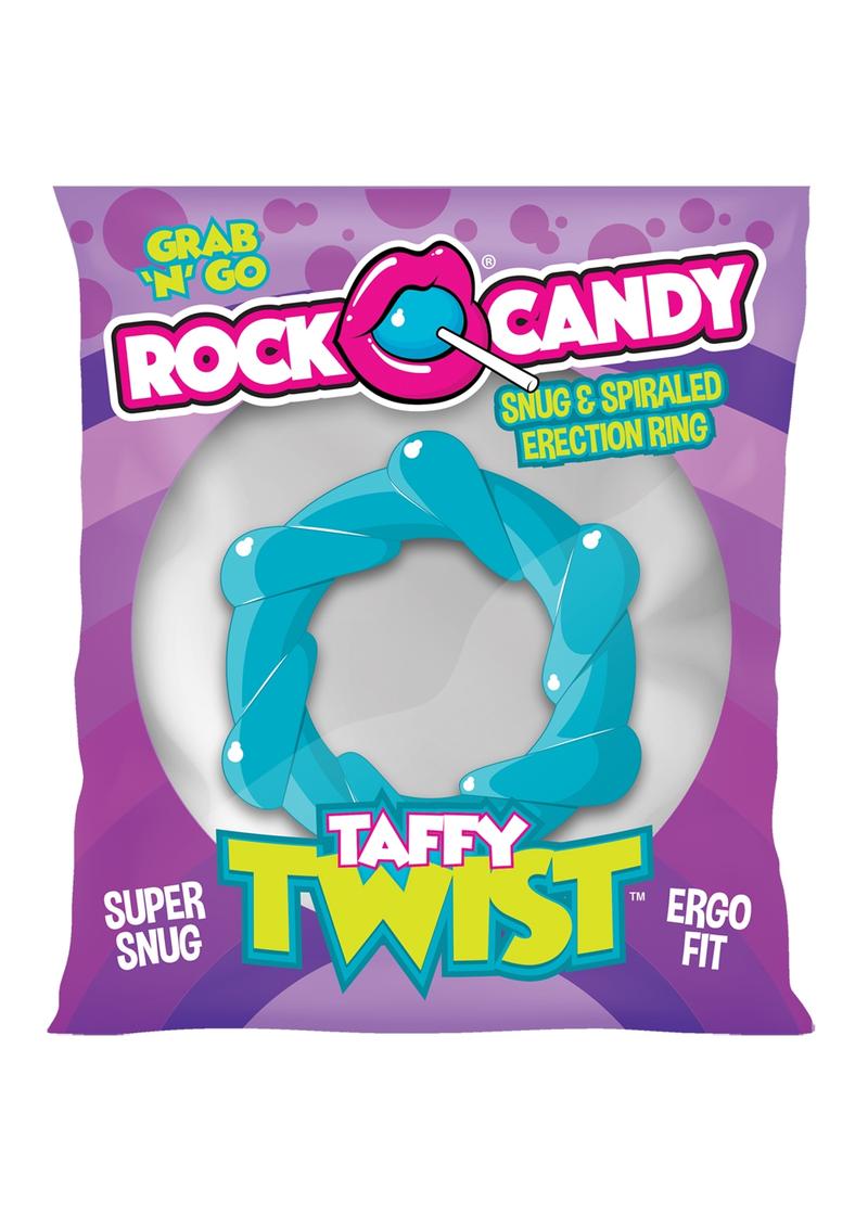 Rock Candy Taffy Twist Snug And Spiraled Erection Ring With Easy Care