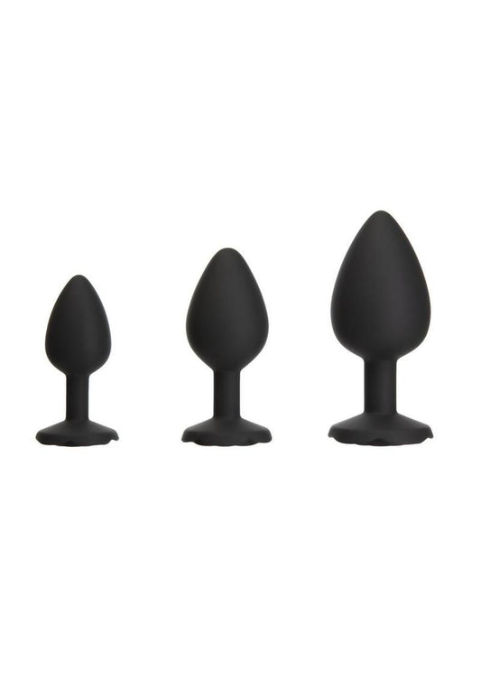 Roses Til’ Dawn 3-Piece Silicone Butt Plug Set