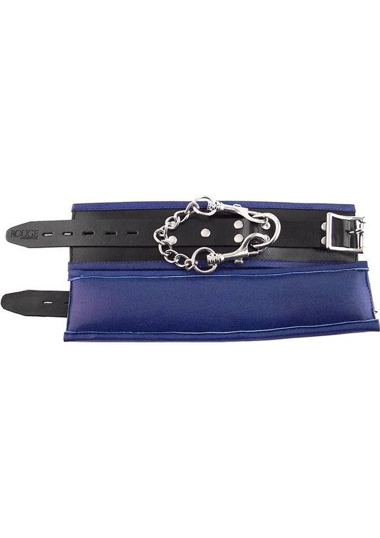 Rouge Padded Leather Adjustable Wrist Cuffs Bondage Restraints