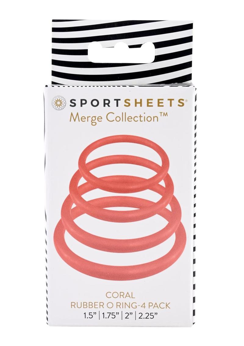 Sportsheets Merge Collection Plum Rubber Assorted Sizes O Ring