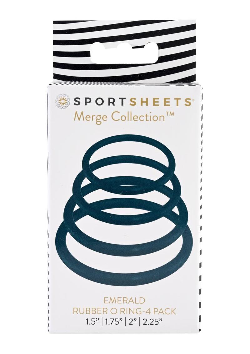 Sportsheets Merge Collection Plum Rubber Assorted Sizes O Ring