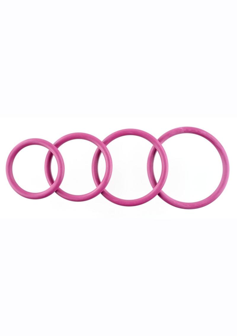 Sportsheets Merge Collection Plum Rubber Assorted Sizes O Ring