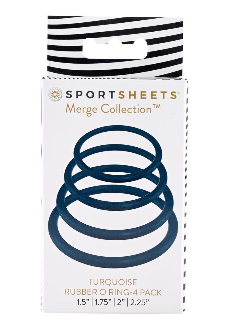 Sportsheets Merge Collection Plum Rubber Assorted Sizes O Ring