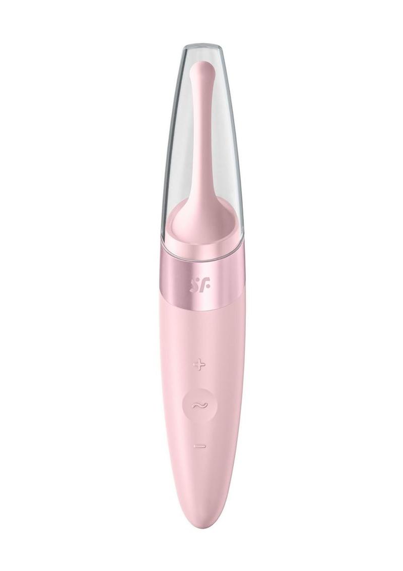 Satisfyer Twirling Delight Tip Vibrator Rechargeable Stimulator in Berry