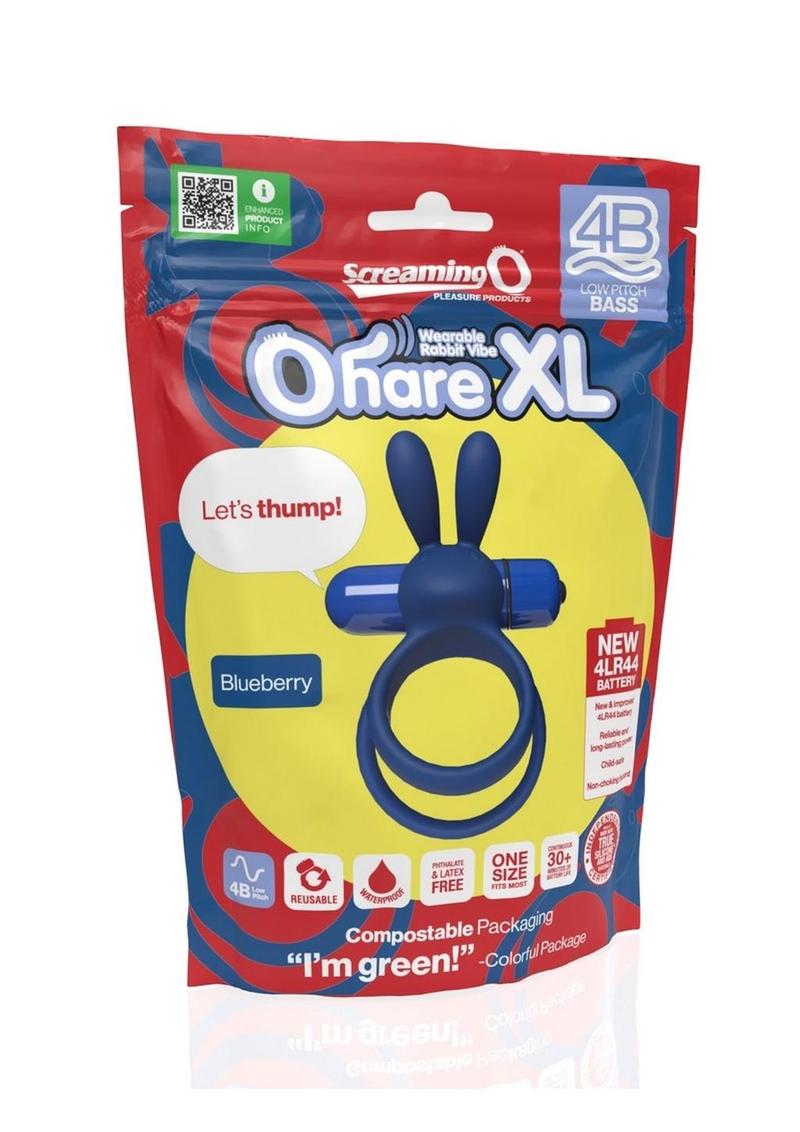 Screaming O 4b Ohare XL Wearable Rabbit Vibe Silicone Vibrating Cock Ring