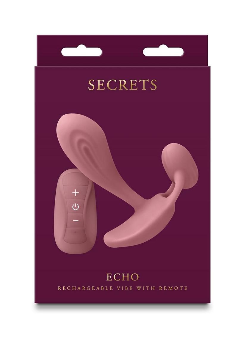 Secrets Echo Rechargeable Silicone Vibrator with Remote Control