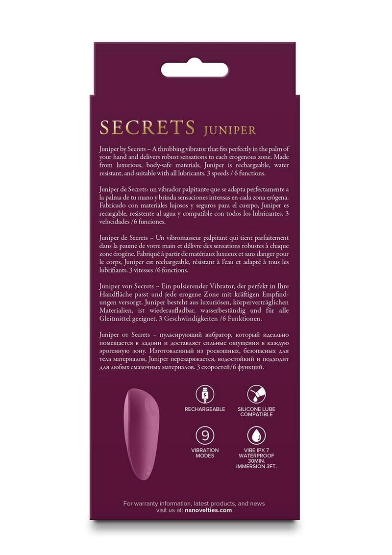 Secrets Juniper Silicone Throbbing Vibrator