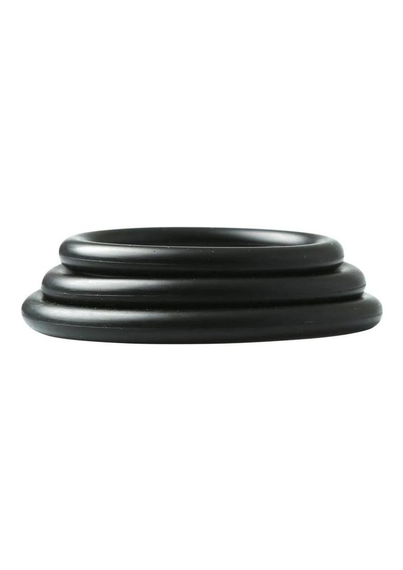 Sex And Mischief Nitrile Cock Ring 3 Pack With Stretchy And Durable