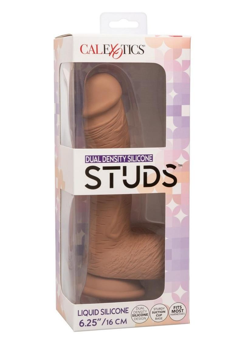 CalExotics Studs Dual Density Silicone Dildo 6.25 Inch Realistic Cock