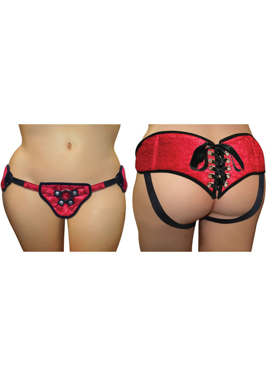 Sportsheets Curvy Collection Sunset Lace Corset Strap-On