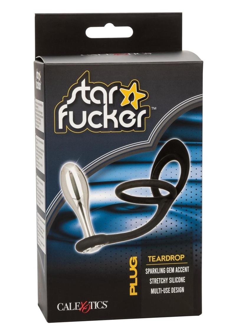 Star Fucker Teardrop Silicone Dual-Enhancer And Gem Accented Plug