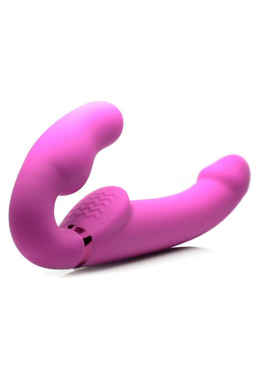 10X Evoke Ergo Fit Inflatable and Vibrating Strapless Strap On