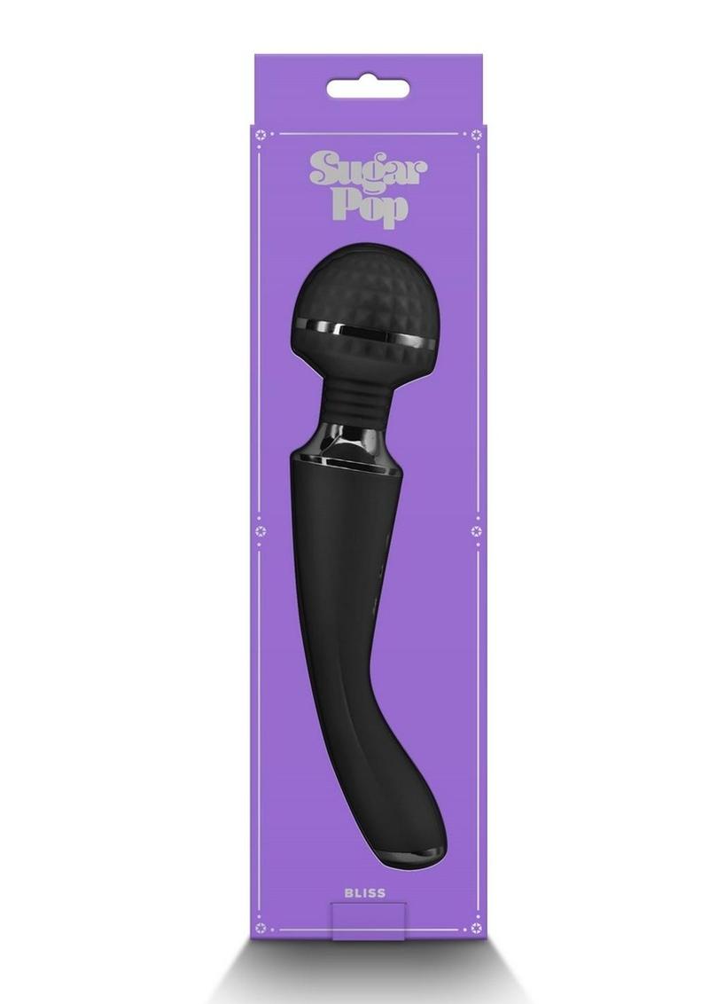 Sugar Pop Bliss Vibrating Wand Massager Rechargeable Silicone