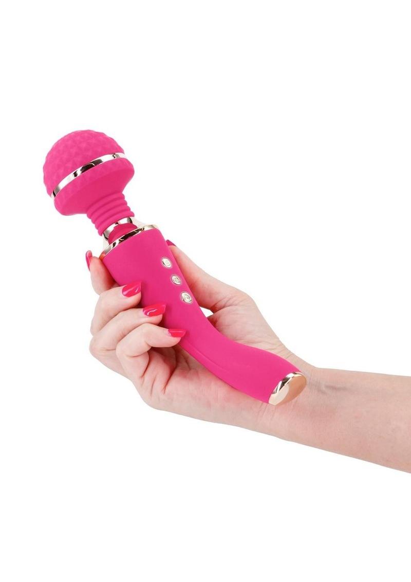 Sugar Pop Bliss Vibrating Wand Massager Rechargeable Silicone