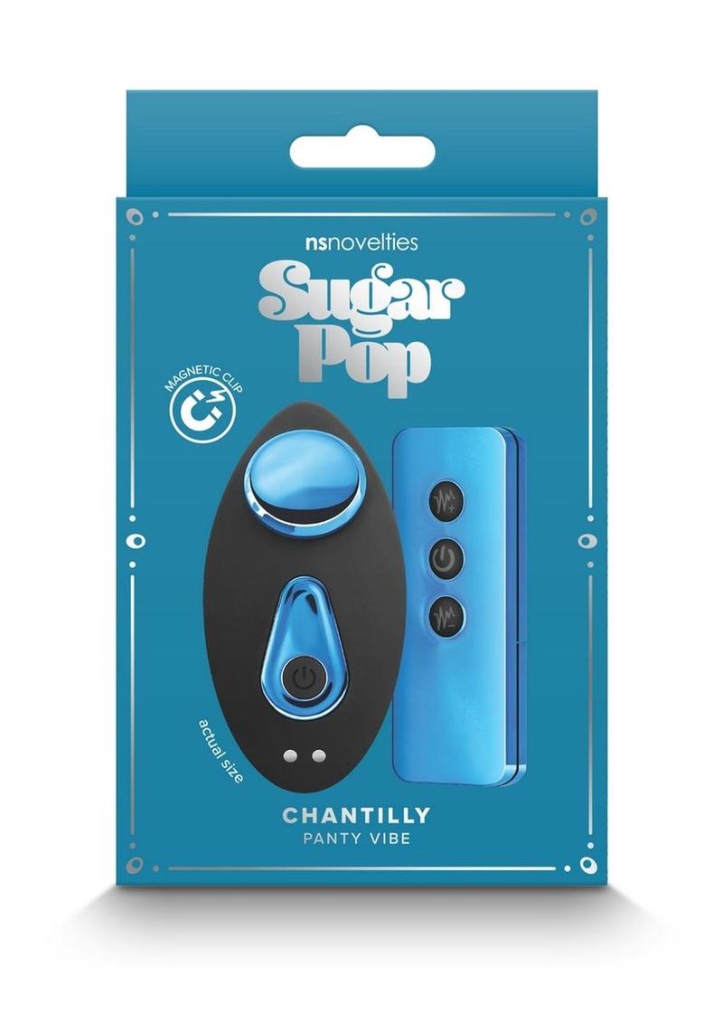 Sugar Pop Chantilly Rechargeable Silicone Panty Vibe with Remote Control
