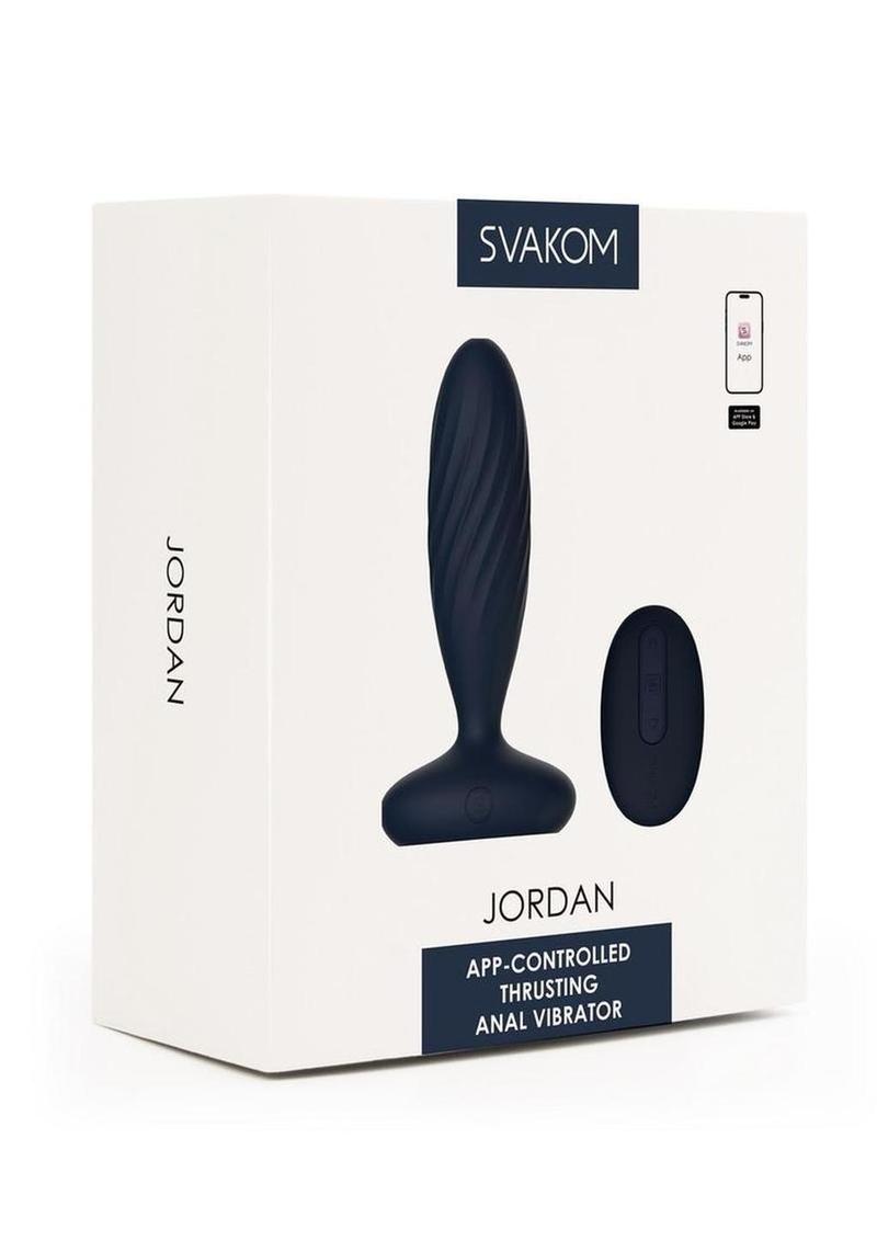 Svakom Jordan Silicone App-Controlled Thrusting Anal Vibrator