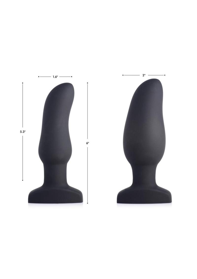 Swell Inflatable Silicone Vibrating Curved Anal Plug