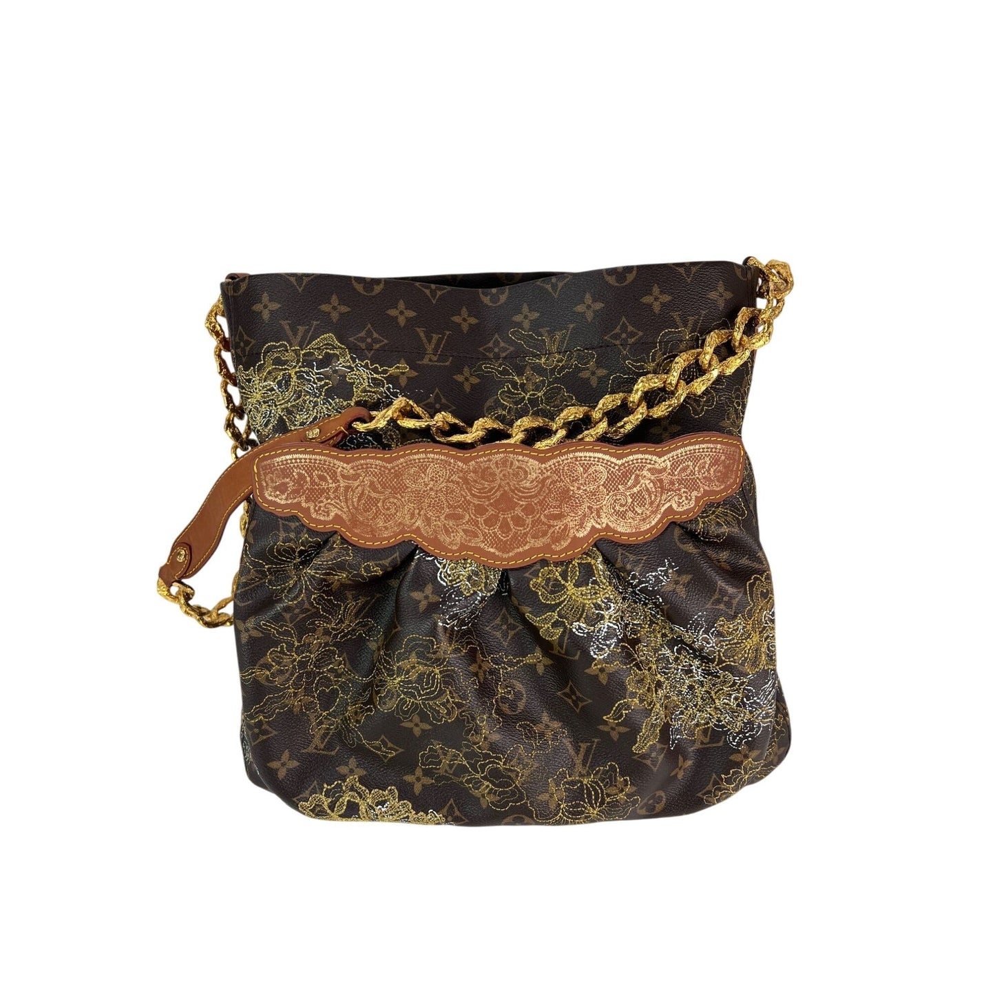 Louis Vuitton Dentelle Fersen Gold Monogram Tote Bag Édition Limitée