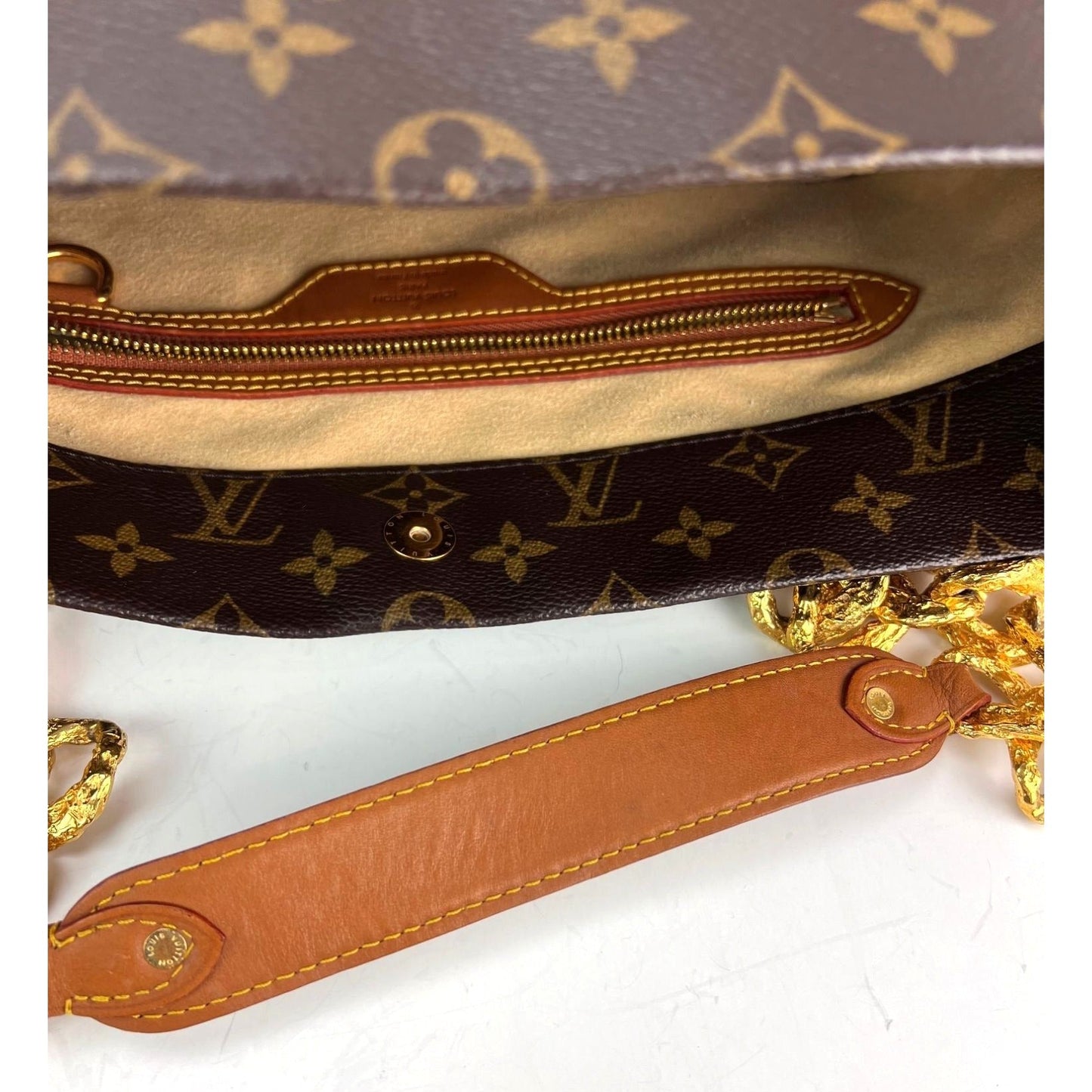 Louis Vuitton Dentelle Fersen Gold Monogram Tote Bag Édition Limitée