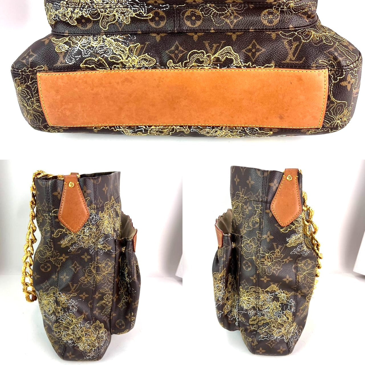 Louis Vuitton Dentelle Fersen Gold Monogram Tote Bag Édition Limitée