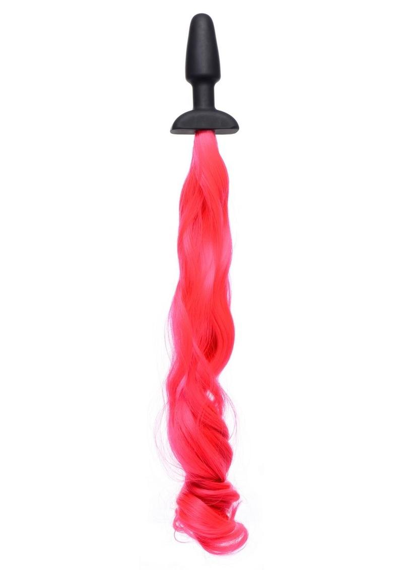 Tailz Hot Pink Pony Tail Anal Plug Fun and Flirty Anal Play Accessory