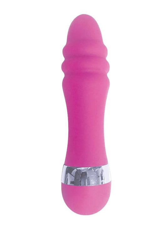 Pinkies Ridgy Silicone Mini Vibrator With Compact Design