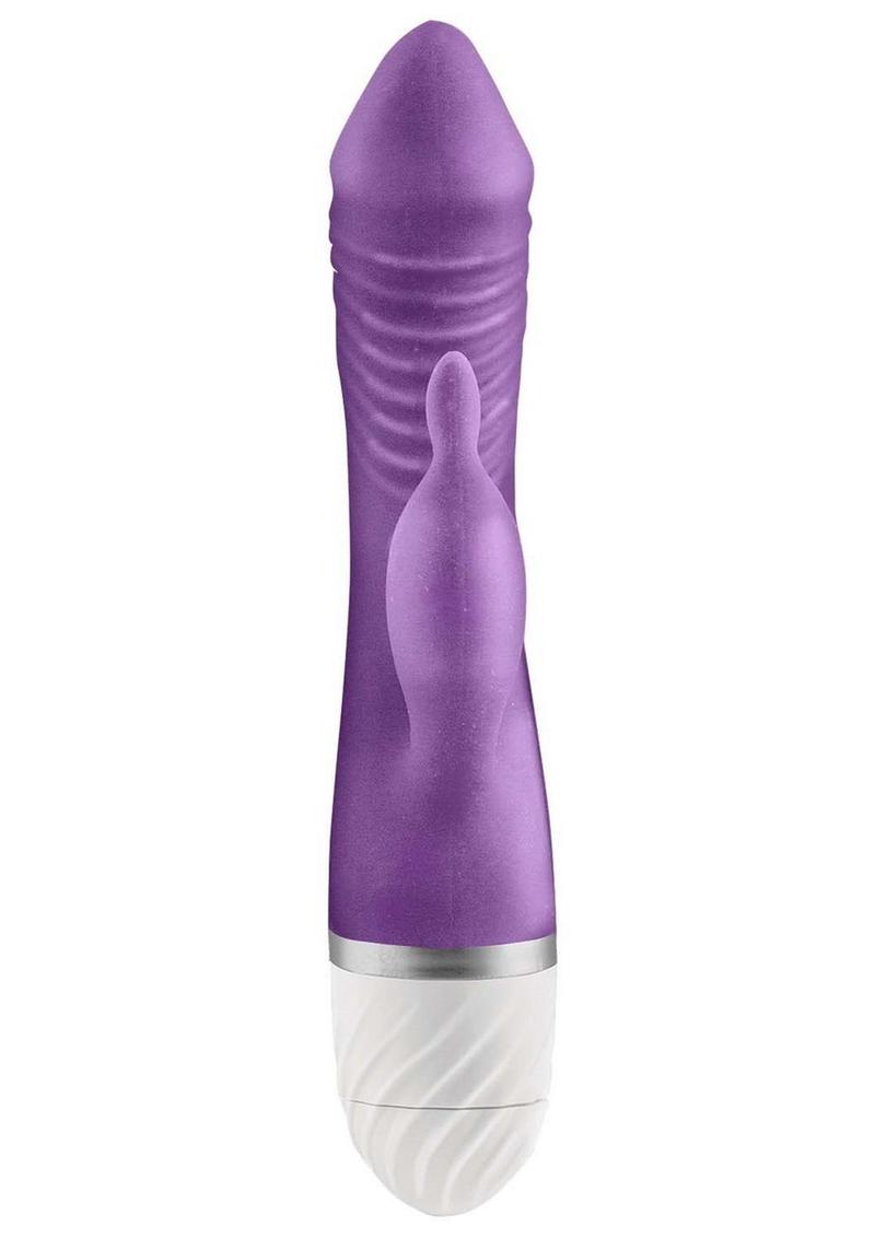 Luxe Purity Silicone Stimulator Vibrating Dildo