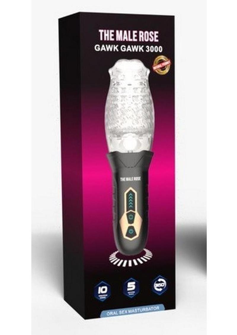 The Male Rose Gawk Gawk 3000 Rechargeable Rotating Masturbator