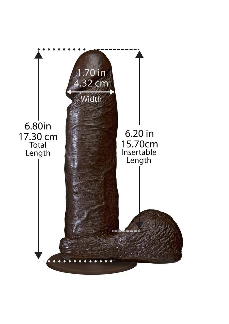 The Realistic Cock Dildo Vac-U-Lock Compatible with Suction Cup