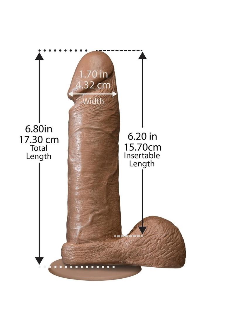 The Realistic Cock Dildo Vac-U-Lock Compatible with Suction Cup