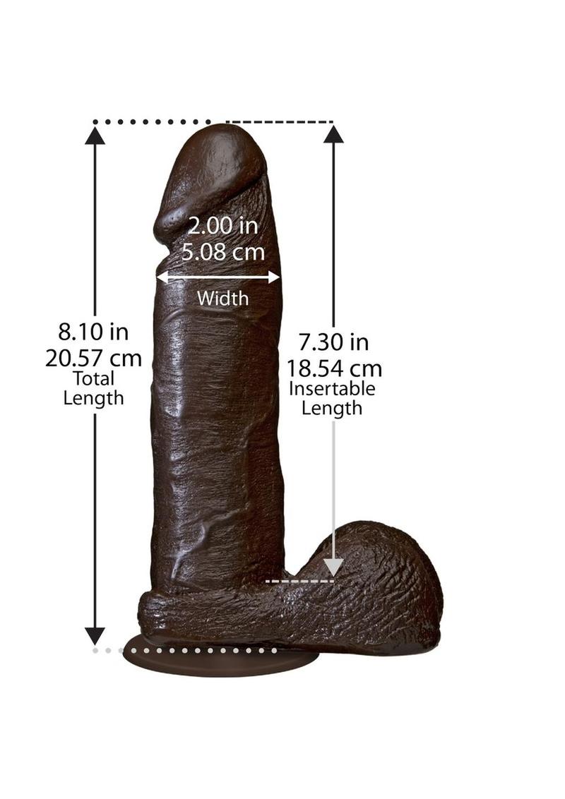 The Realistic Cock Dildo Vac-U-Lock Compatible with Suction Cup