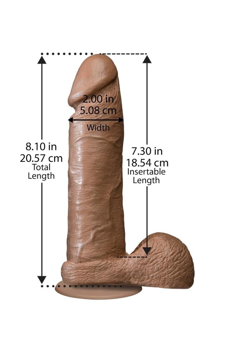 The Realistic Cock Dildo Vac-U-Lock Compatible with Suction Cup