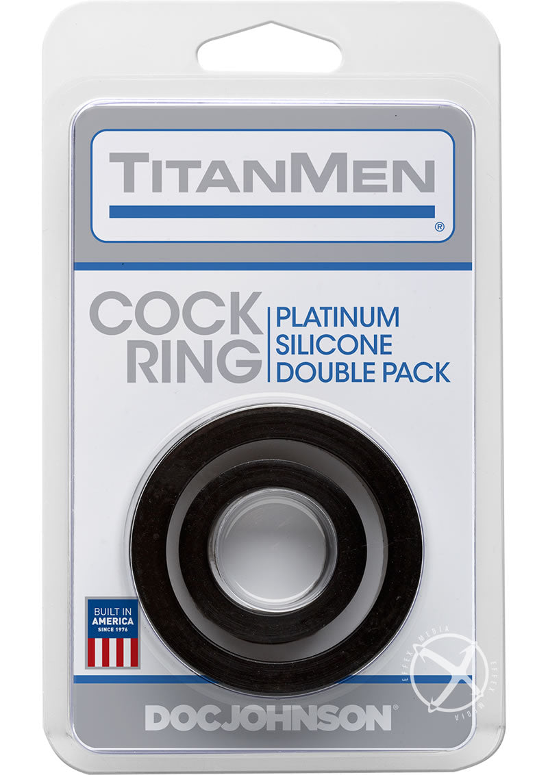 Titan Men Platinum Silicone  Durable Cock Rings