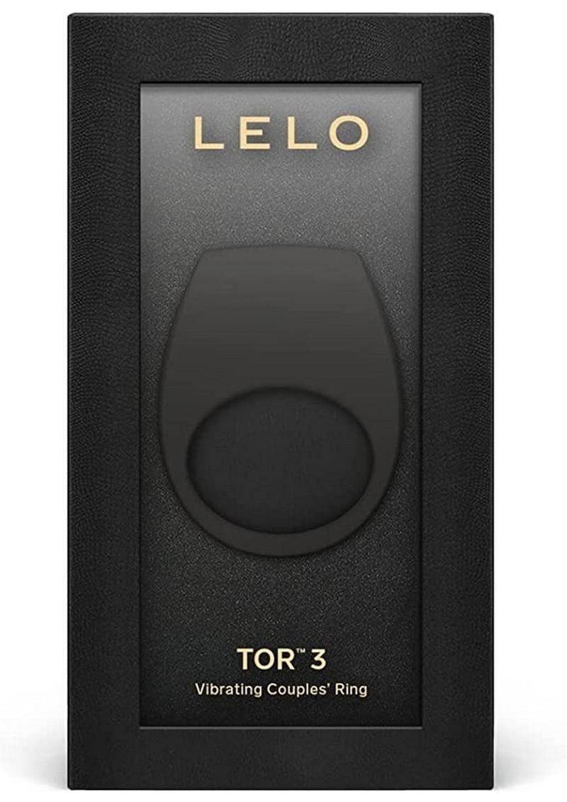 LELO TOR  Vibrating Couples Ring Midnight Black